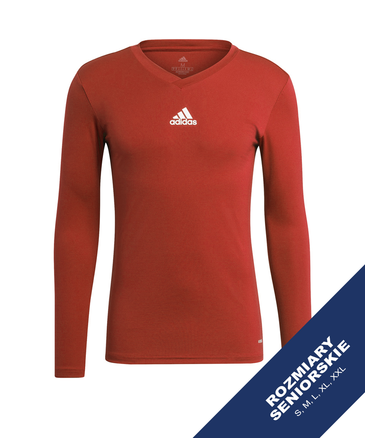 Koszulka termiczna Adidas Team Base Tee czerwona Senior